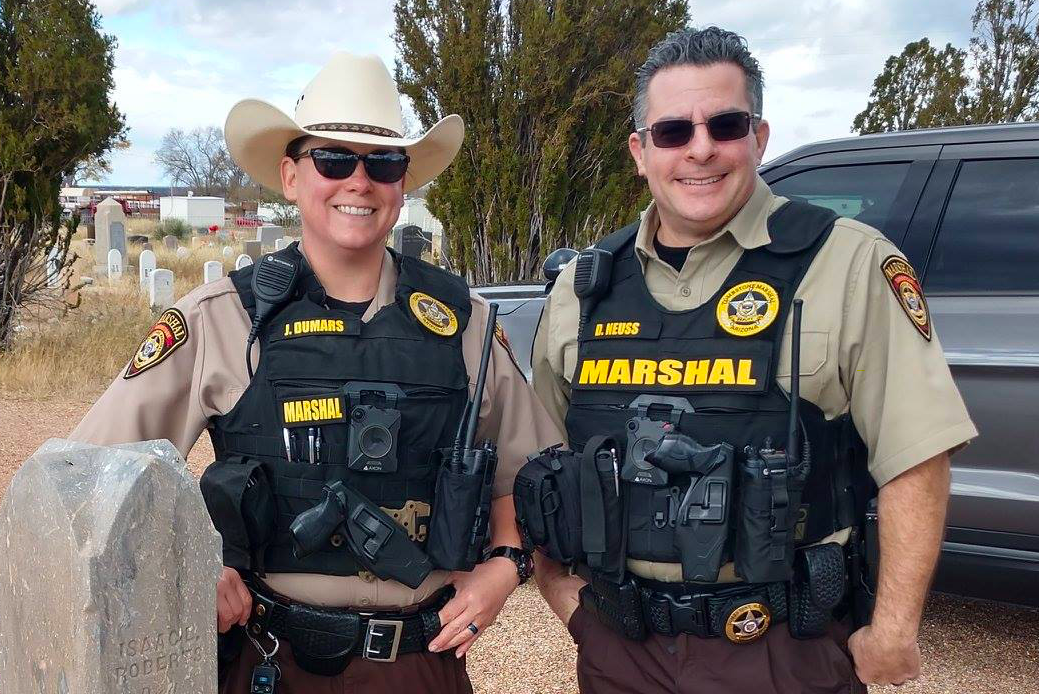 Two Tombstone Marshals wearing body cameras