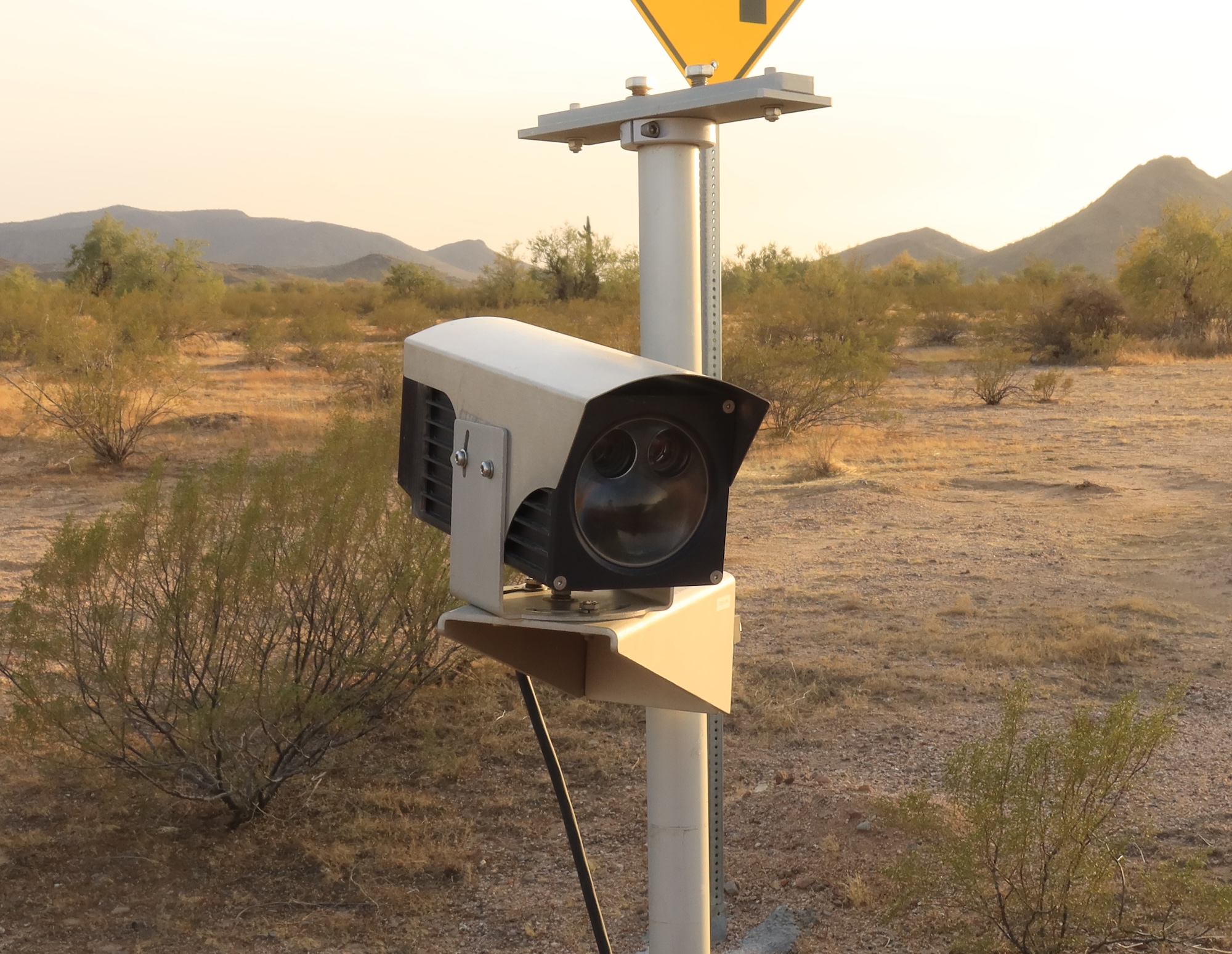Close-up of an ALPR cameras